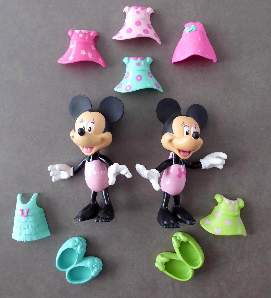 Lot 2 figurines Minnie - Mattel 2011 et 2013 + accessoires, Enlèvement ou Envoi, Comme neuf