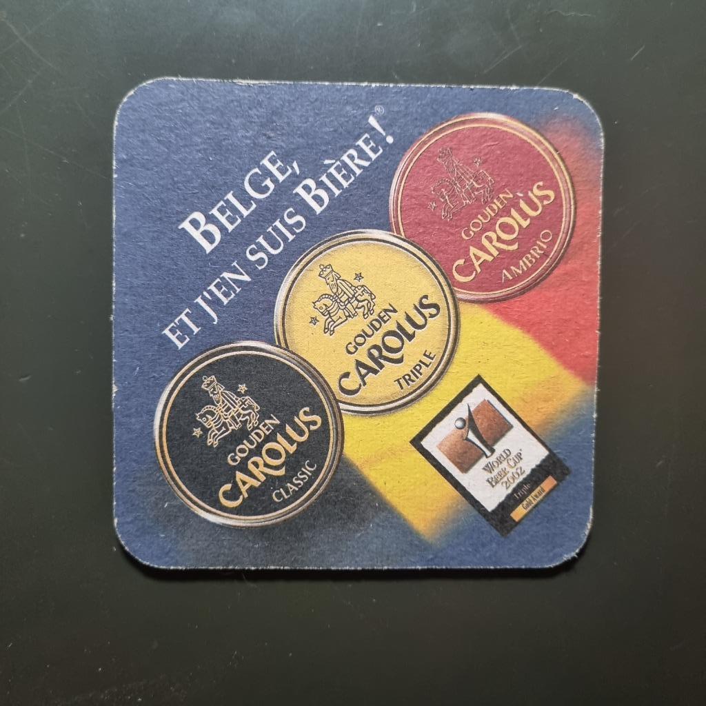 Sous Bock Gouden Carolus (modèle 3), Verzamelen, Biermerken, Ophalen of Verzenden, Gebruikt, Viltje(s), Overige merken