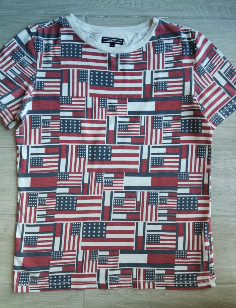 T-shirt USA - Tommy Hilfiger - taille 164, Enfants & Bébés, Vêtements enfant | Taille 164, Garçon, Enlèvement ou Envoi, Chemise ou À manches longues