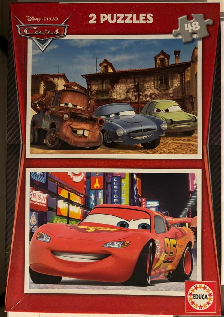 2 Cars puzzels 48 stukjes, Enlèvement, Comme neuf