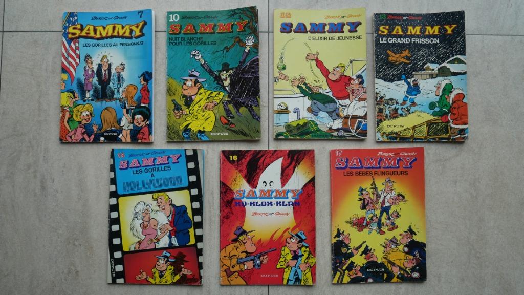 BD Sammy 7Gorilles 10Nuit 12Elixir 13Frisson 15 16 KuKlux 17, Ophalen of Verzenden