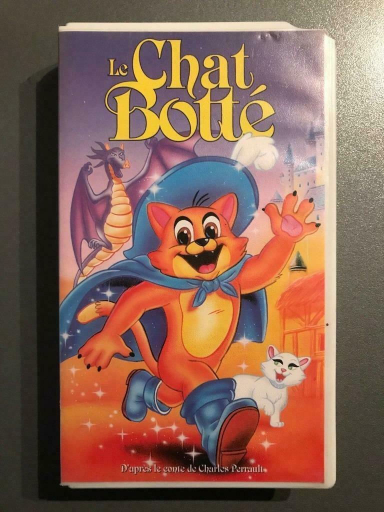 VHS Le chat botté -, Enlèvement ou Envoi, Dessin animé, Tous les âges, Utilisé