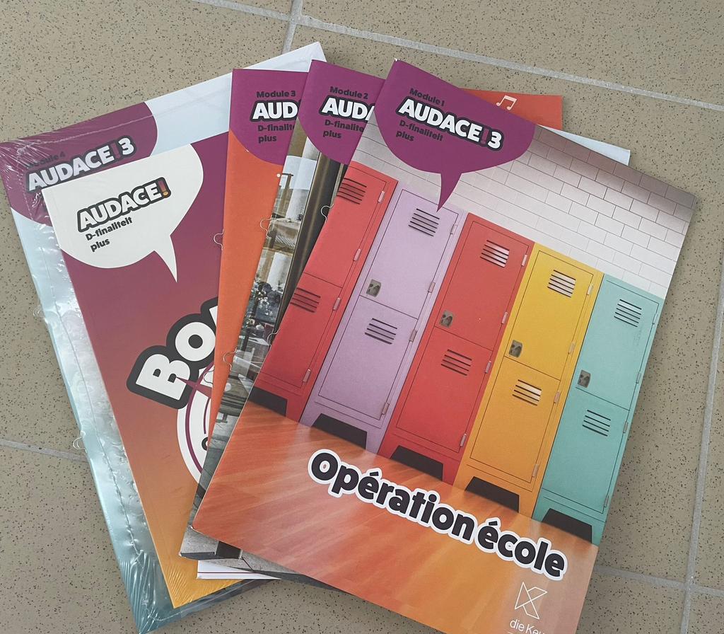 Audace 5modules + d-finaliteit plus Franse schoolboek, Ophalen of Verzenden