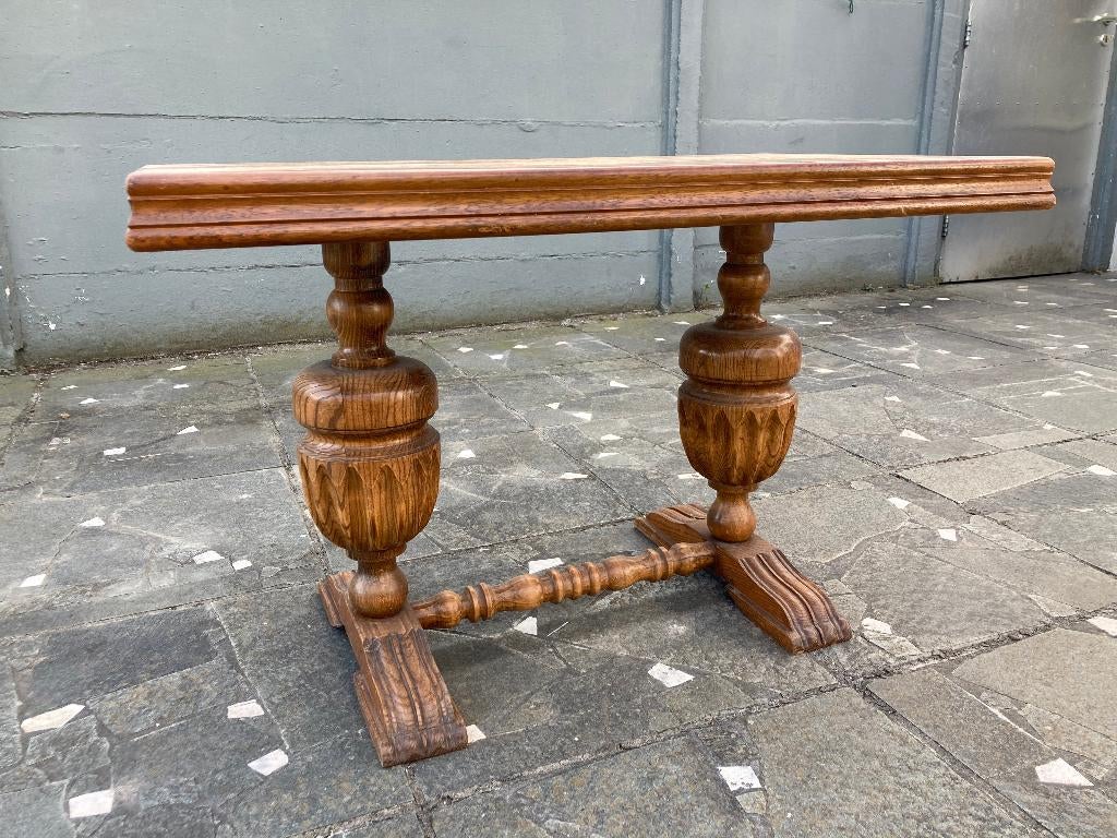 Table basse Neorenrenaissance en chêne massif, Neorenaissance, 100 à 150 cm, Moins de 50 cm, Enlèvement