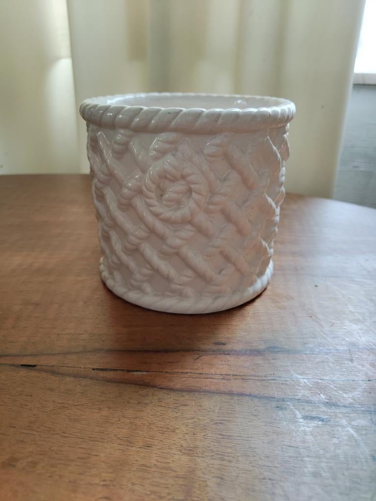 Ancien cache-pot tressé, Jardin & Terrasse, Pots de fleurs, Enlèvement ou Envoi, Utilisé