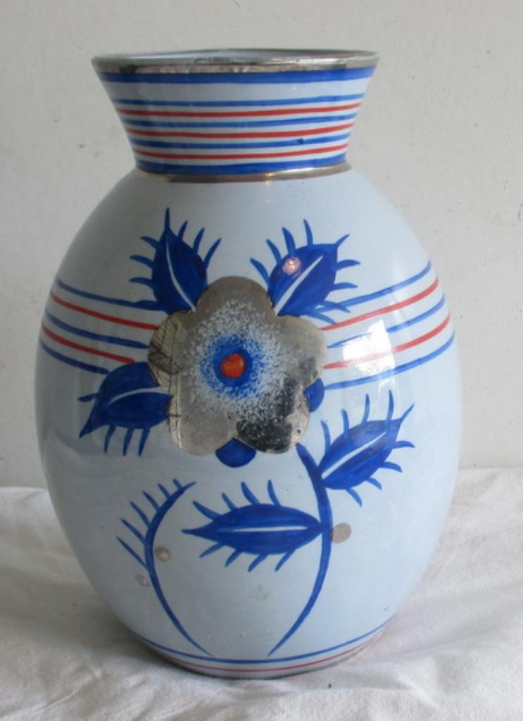 lignes de fleurs séparées Boch Keramis Catteau bleu-argent, Antiquités & Art, Envoi