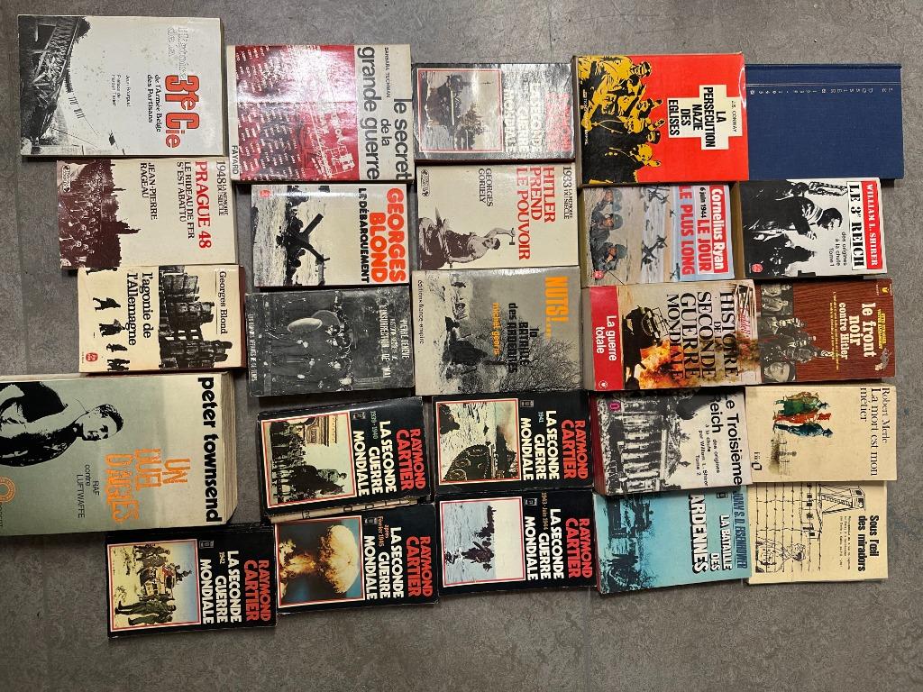 lot  livres de guerre, Livres, Enlèvement, Deuxième Guerre mondiale, Utilisé, Armée de terre