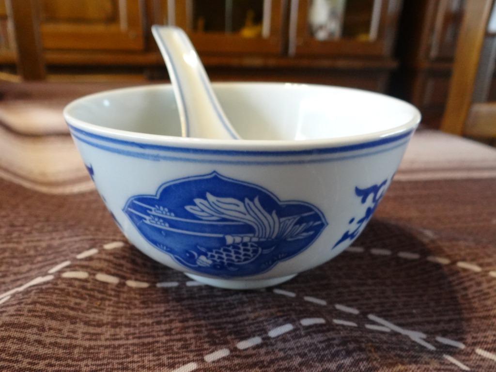 chinees kommetje met lepel, Ophalen of Verzenden