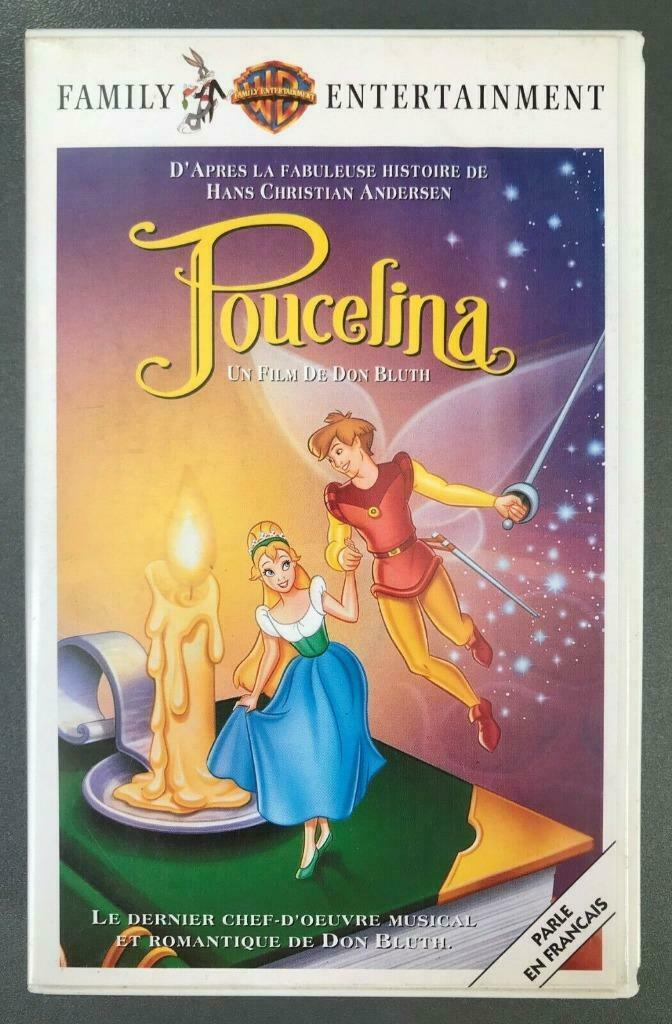 VHS " Poucelina " *, Enlèvement ou Envoi, Dessin animé, Tous les âges, Utilisé