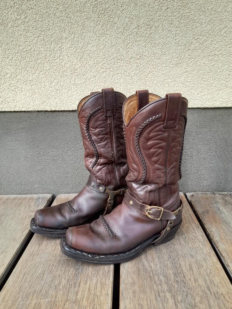 Bottes western Sendra type 3434 Bottes de cowboy taille 38, Sendra, Enlèvement ou Envoi, Brun, Porté