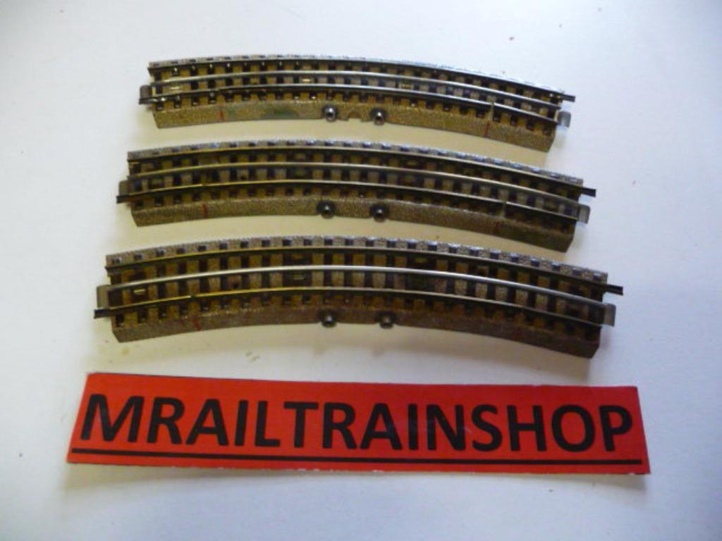 3600KG MARKLIN HO - 3 x SENTIERS DE CONTACT COURBÉS comme 51, Hobby & Loisirs créatifs, Trains miniatures | HO, Utilisé, Rails