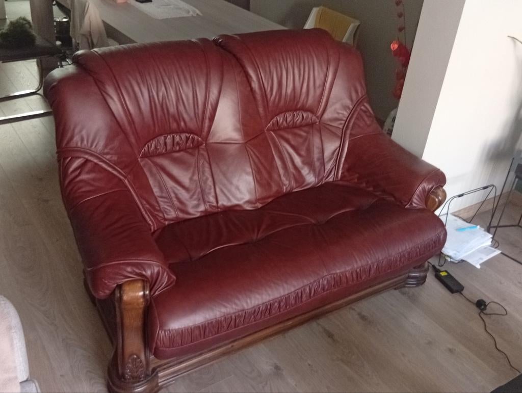 Antieke lederen sofa (nieuw), Huis en Inrichting, Ophalen, Nieuw