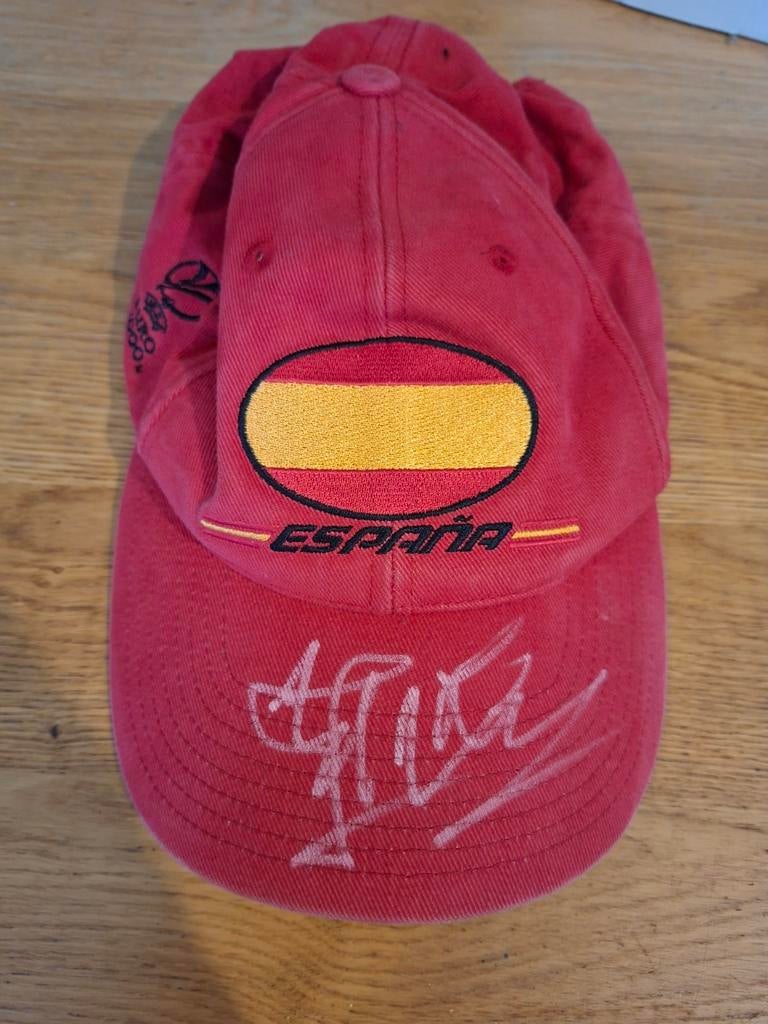 Adidas UEFA Euro 2000 Espana Spanje gesigneerde pet, Ophalen of Verzenden