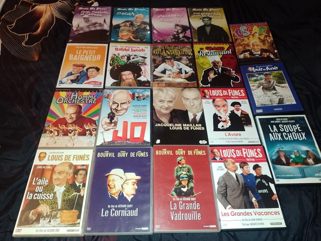 Te koop op dvd De evoluerende lijst van Louis De Funes, Cd's en Dvd's, Alle leeftijden, Ophalen of Verzenden, Zo goed als nieuw