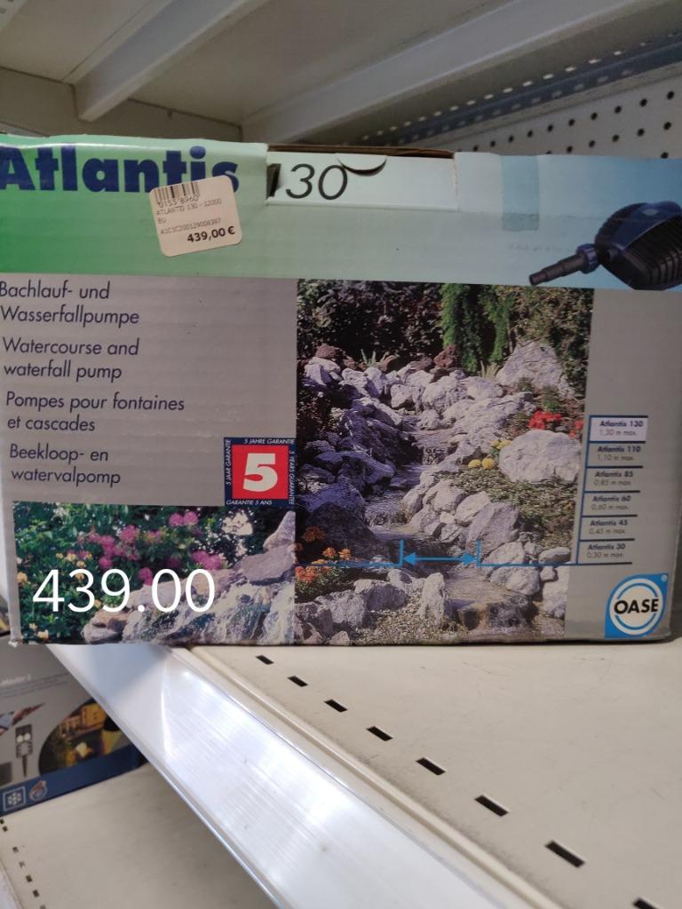Oase Vijverpomp Atlantis 12000L, Ophalen of Verzenden, Nieuw, Vijverpomp