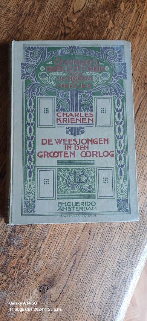 Charles Krienen, De weesjongen in den grooten oorlog 1915, Gelezen, Charles Krienen, Ophalen of Verzenden, Fictie