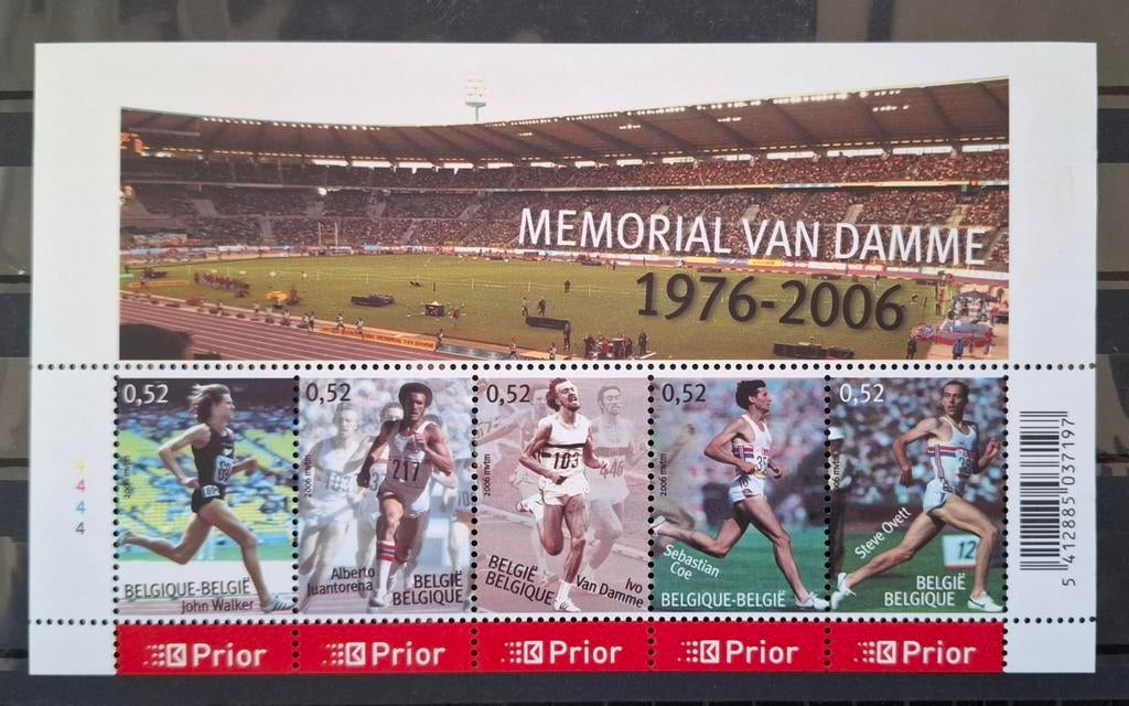 België: OBP 3520/24-BL129 ** Ivo Van Damme 2006., Frankeerzegel, Ophalen of Verzenden, Zonder stempel, Postfris