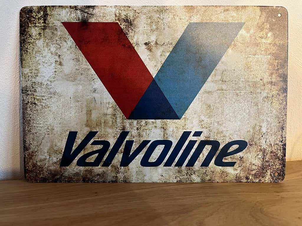 Valvoline metalen plaat, Ophalen of Verzenden, Zo goed als nieuw