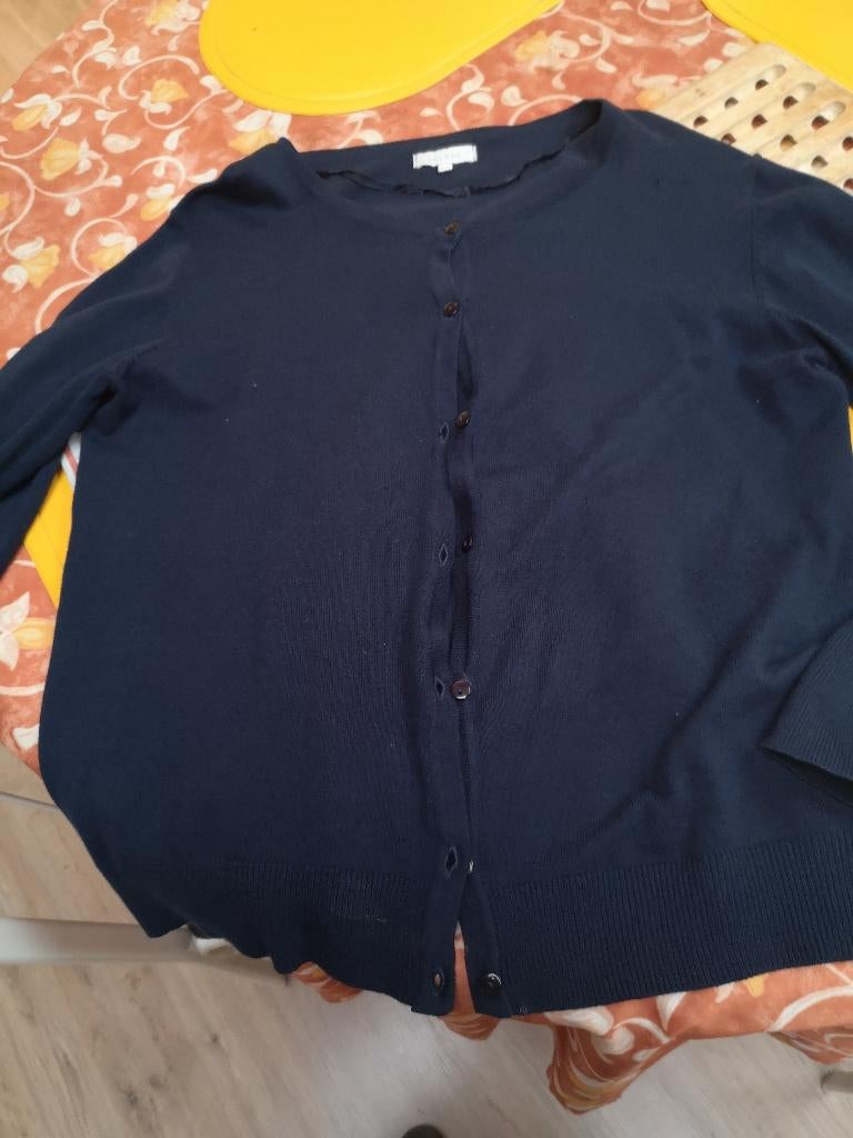 Donkerblauwe cardigan bel en Bo Xxl, Ophalen of Verzenden