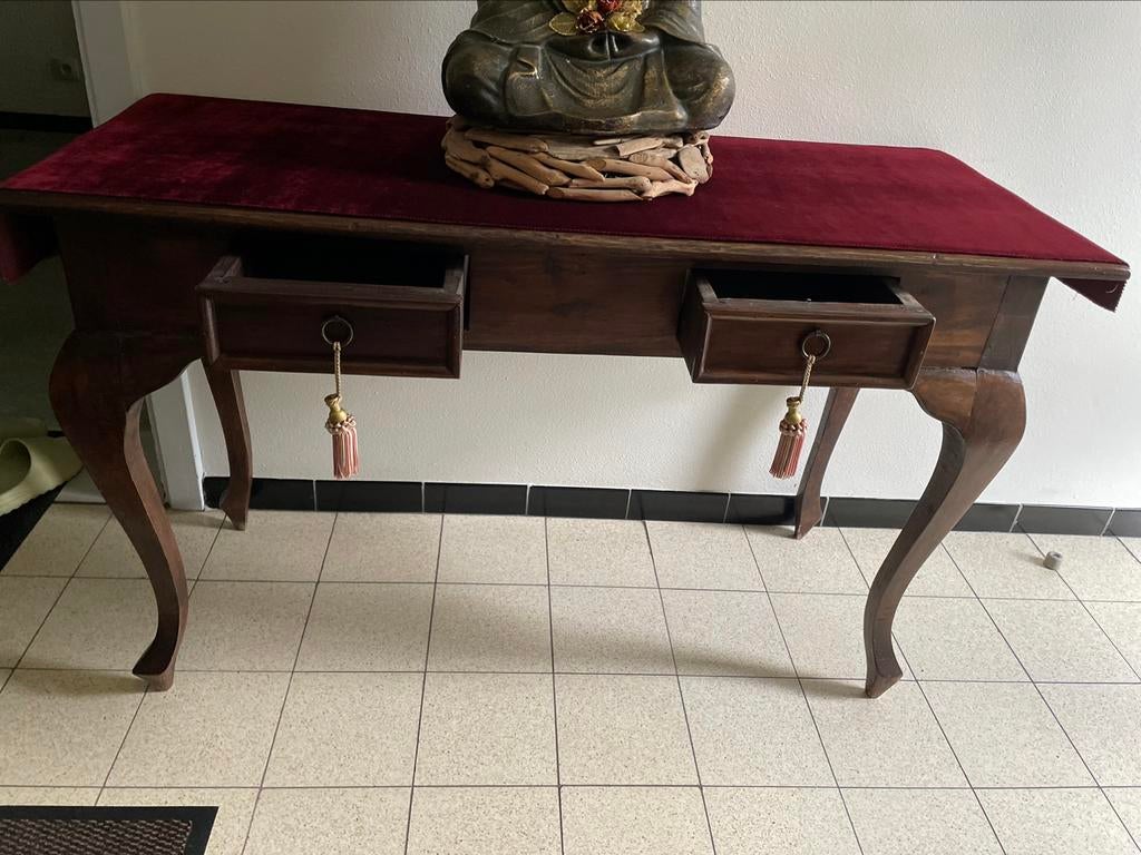 Console, 100 à 150 cm, Comme neuf, Enlèvement, Antiek rustiek