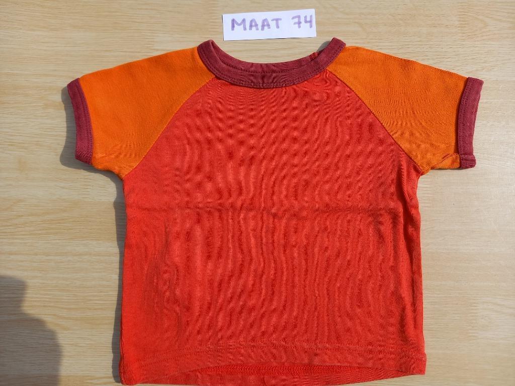 Rode t-shirt, maat 74, Hema, jongen, Kinderen en Baby's, Gebruikt, Ophalen of Verzenden, Hema, Jongetje