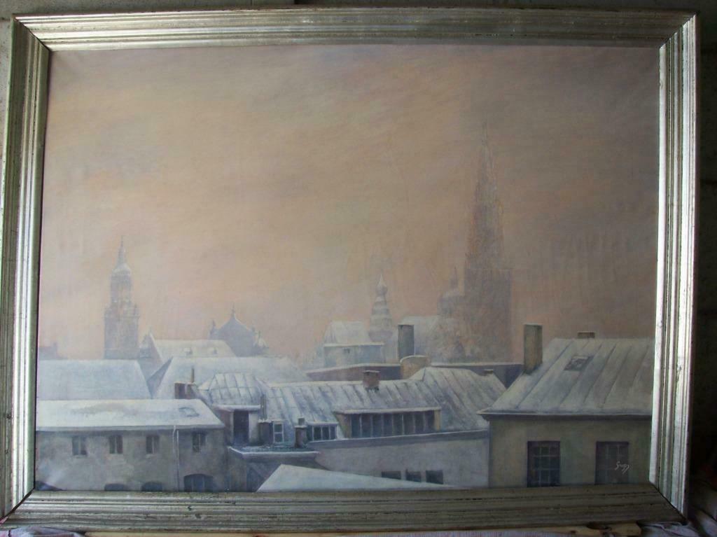 "De kathedraal van Antwerpen"- Greg Maes, Antiek en Kunst, Kunst | Schilderijen | Klassiek, Ophalen