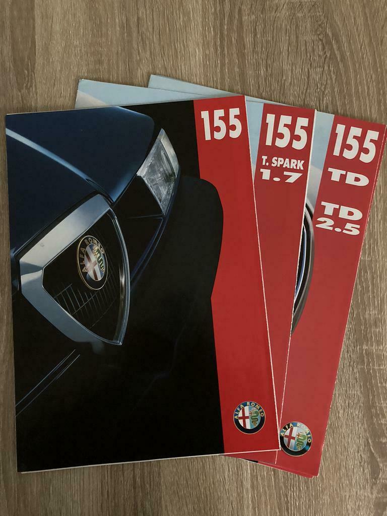 Set van 3 plooi folders Alfa Romeo 155, Ophalen of Verzenden, Nieuw, Alfa Romeo