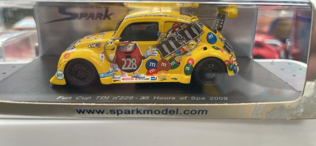 Lot 4x Miniatures Vw Fun Cup 1/43 Spark, Enlèvement, Comme neuf