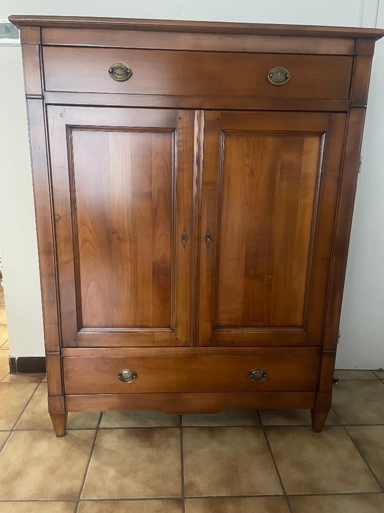 meuble de bar classique, 25 à 50 cm, Avec tablette(s), Klassiek, Cerisier