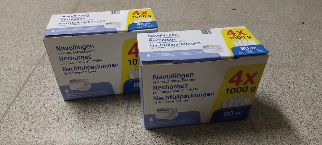 Luchtontvochtiger - navullingen, Ophalen, Nieuw