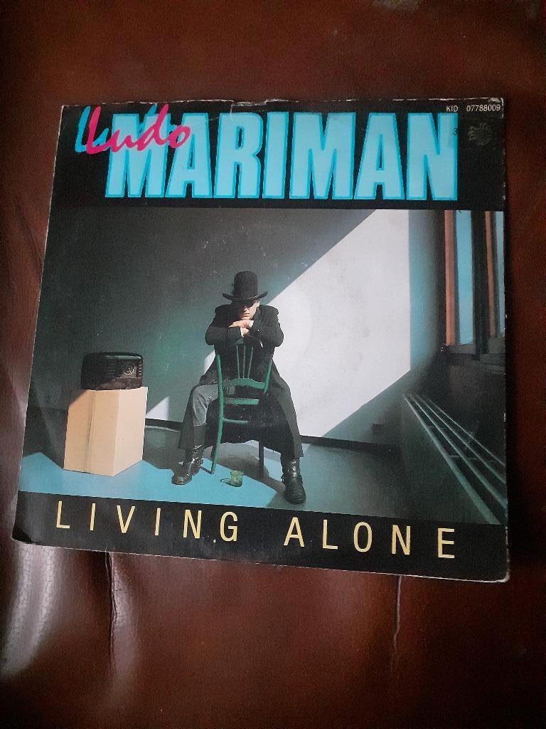 45T Ludo Mariman : Living alone (Belpop), Enlèvement ou Envoi