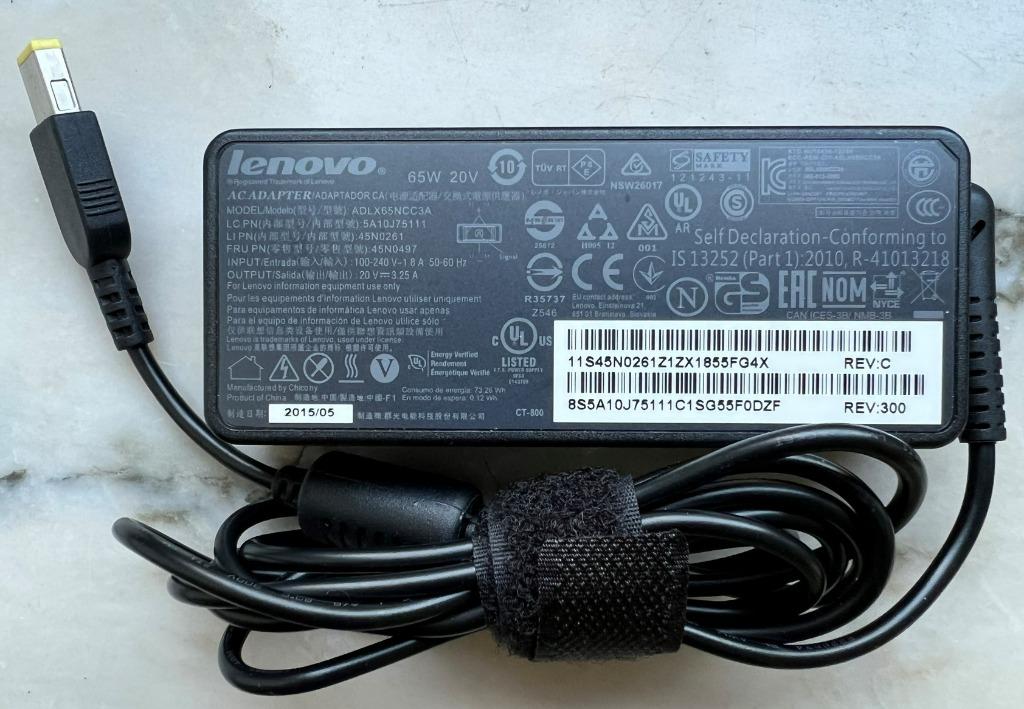 Lenovo AC-Adapter 65W 20V ADLX65NCC3A, Ophalen of Verzenden, Zo goed als nieuw, Lenovo