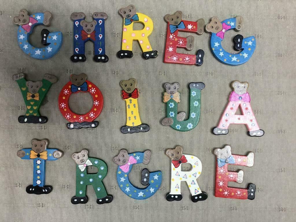 Lettres en bois, Enlèvement, Utilisé
