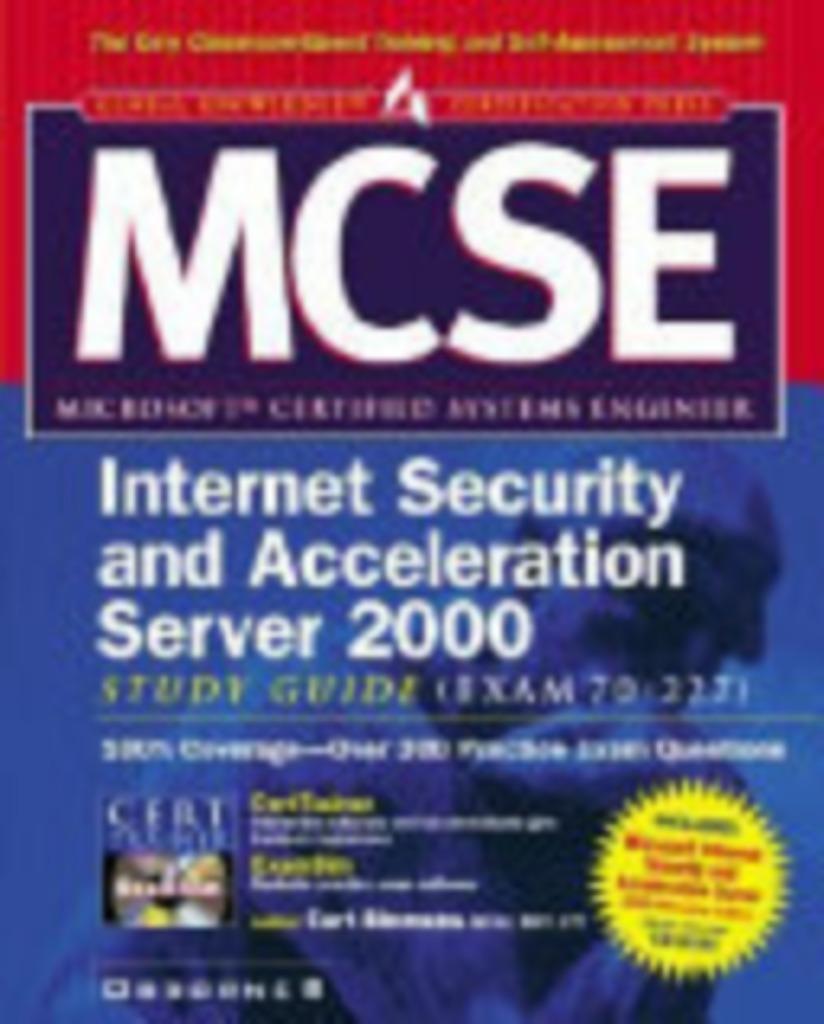 MCSE INTERNET SECURITY AND ACCELERATION SERVER 2000 STUDY GU, Boeken, Informatica en Computer, Ophalen of Verzenden, Zo goed als nieuw