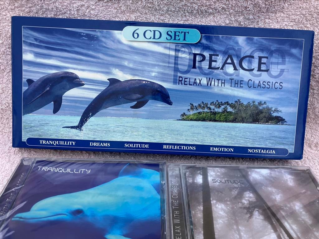 Peace Solitudes / Relax with the classics 6 Cd 1 box / nieuw, Cd's en Dvd's, Cd's | Meditatie en Spiritualiteit, Nieuw in verpakking