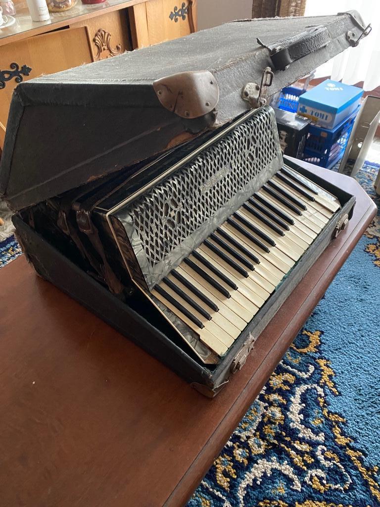 Vintage acordion, Enlèvement, Hohner, Avec valise