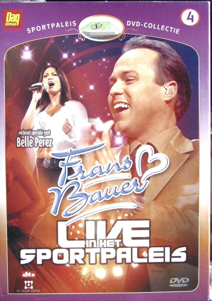 DVD MUZIEK-FRANS BAUER & BELLE PEREZ LIFE IN HET SPORTPALEIS, Tous les âges, Enlèvement ou Envoi, Comme neuf