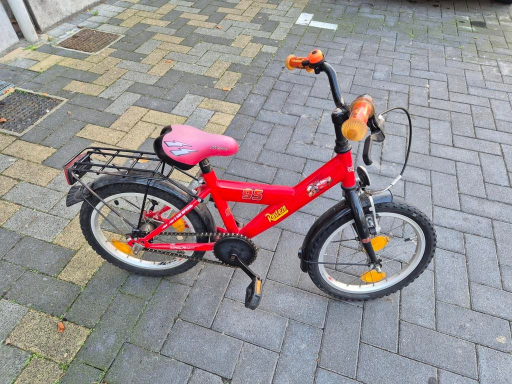 kinderfiets Cars, Ophalen