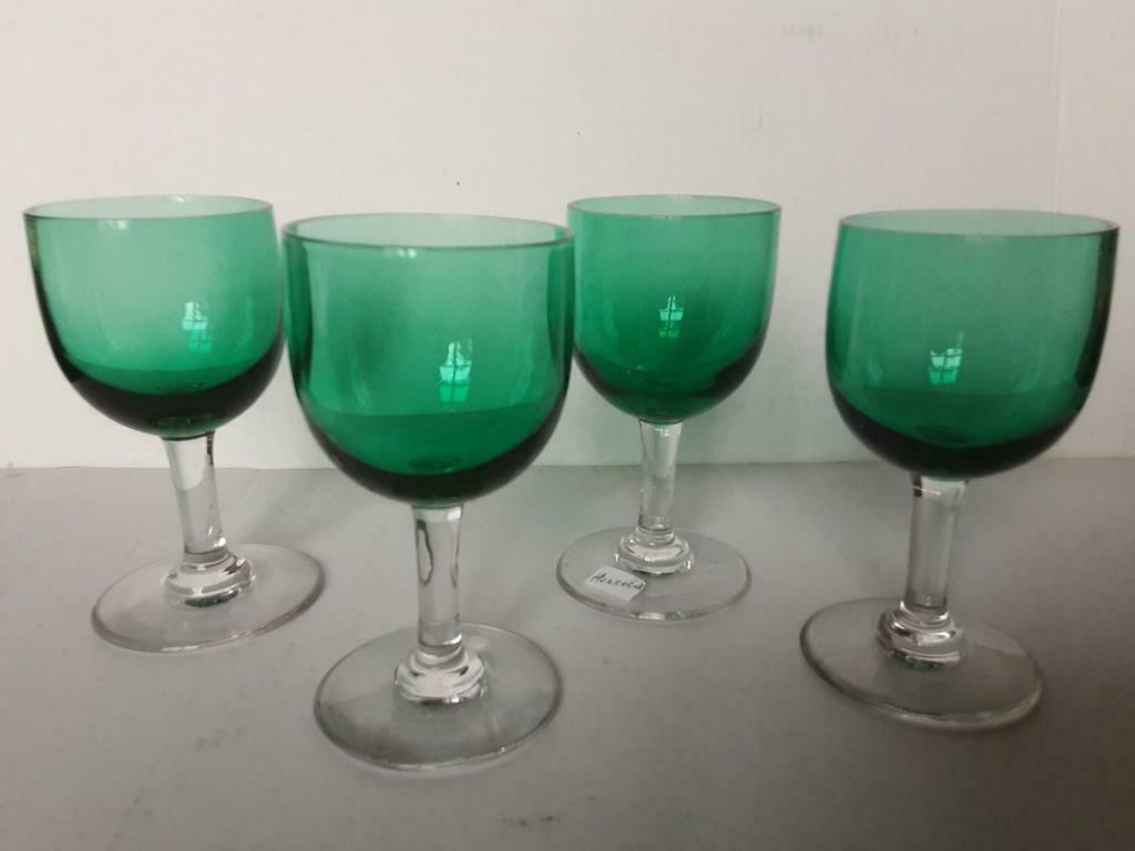 4 Petits verres à Liqueur Vintage, Enlèvement ou Envoi, Comme neuf, Verres et Verres à shot