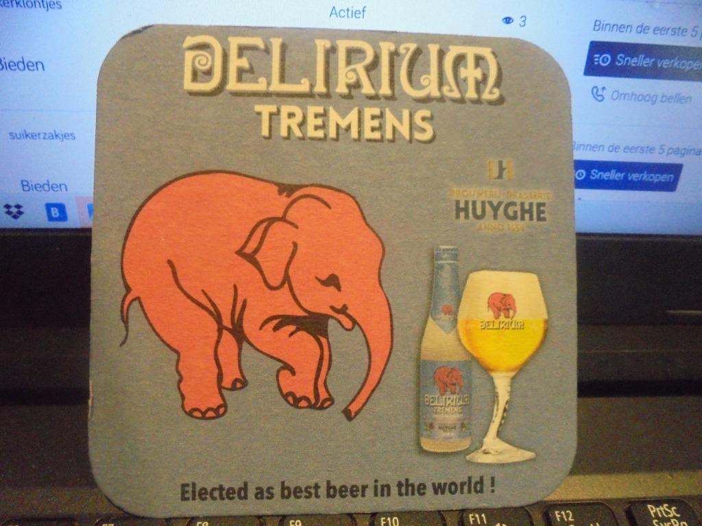 delirium tremens, Enlèvement ou Envoi, Comme neuf, Sous-bock
