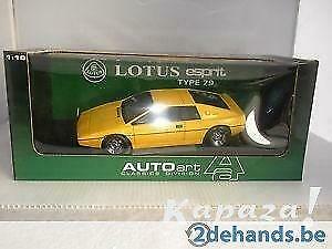 Lotus Esprit type 79 yellow 1:18 AutoArt, Ophalen of Verzenden, Nieuw, Auto