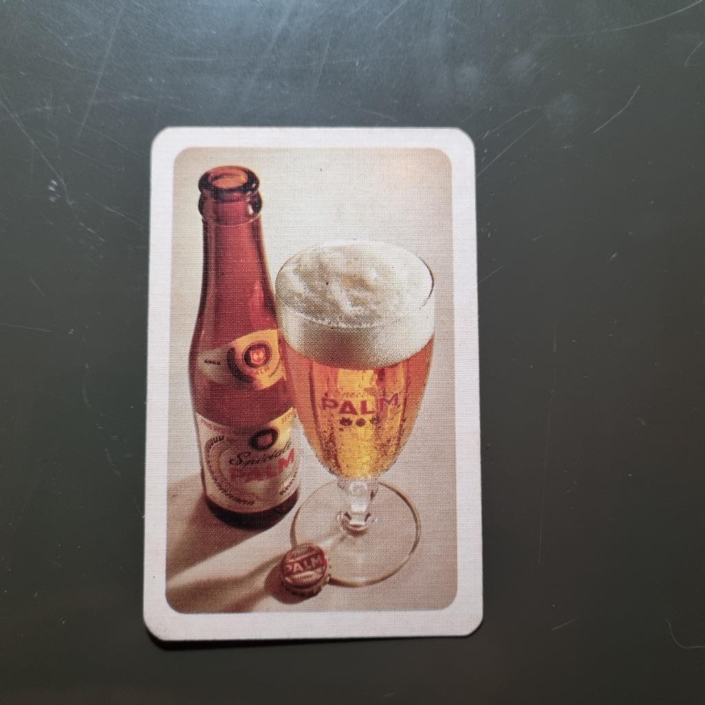 Carte de jeu Palm, Collections, Marques de bière, Enlèvement ou Envoi, Utilisé, Autres types, Palm