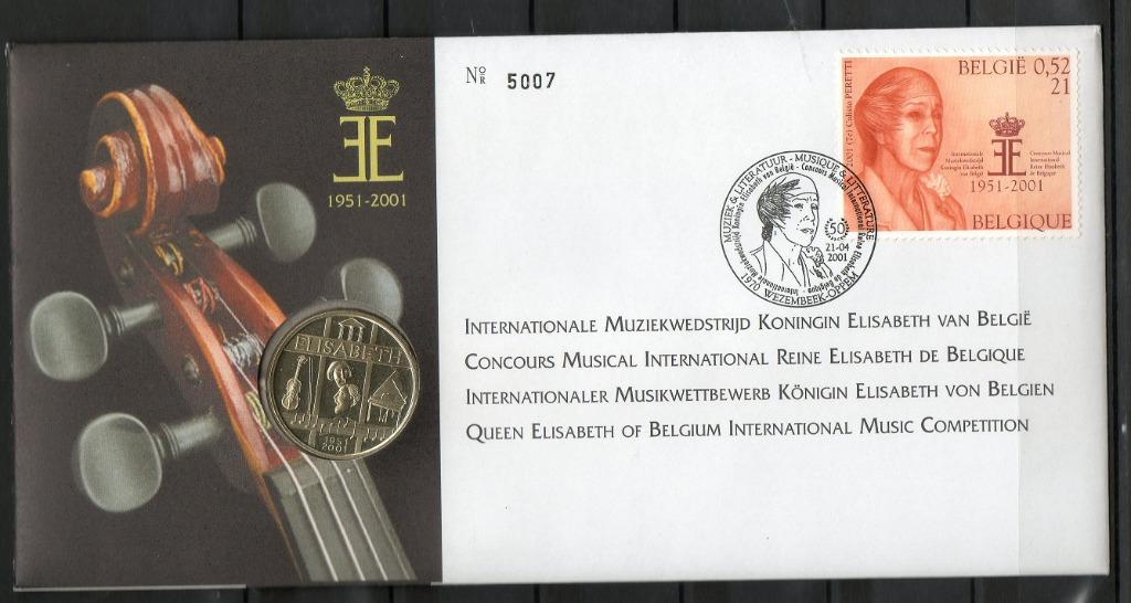 Année 2001 : 2992 - Numisletter : Concours Reine Elisabeth d, Enlèvement ou Envoi
