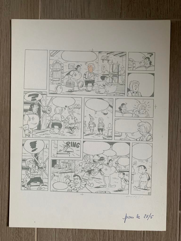 Jerom - originele inkleuringspagina, Verzenden, Zo goed als nieuw