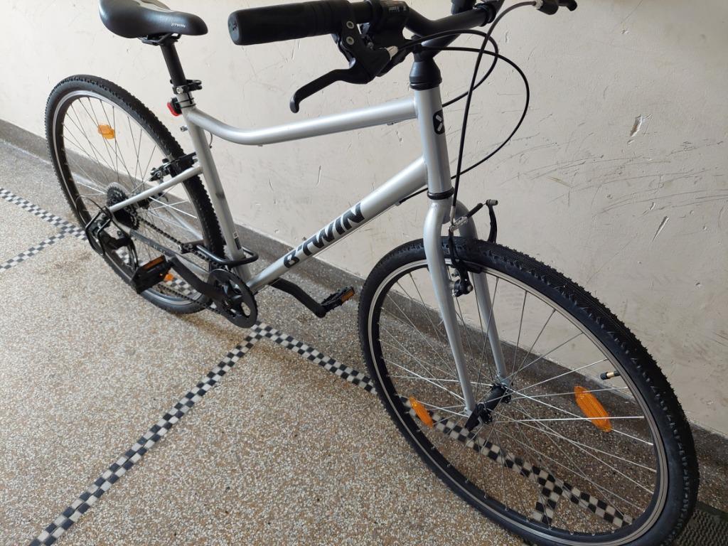 VÉLO TOUT CHEMIN Btwin gris, Enlèvement, Comme neuf, Autres marques