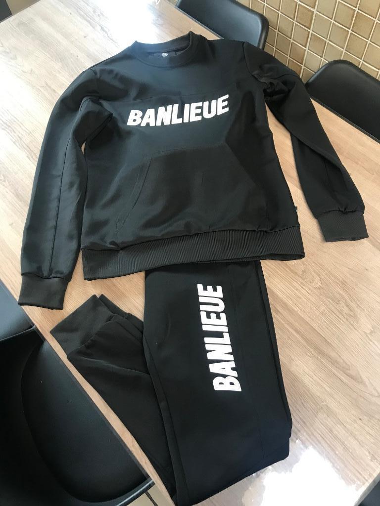 Traingspak banlieu!, Kleding | Heren, Sportkleding, Ophalen, Zwart, Wandelen of Outdoor, Zo goed als nieuw