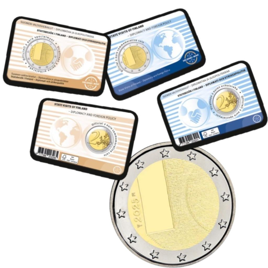 2 euros commémoratives Finlande UNC, Timbres & Monnaies, Enlèvement ou Envoi, Finlande, 2 euros, Monnaie en vrac