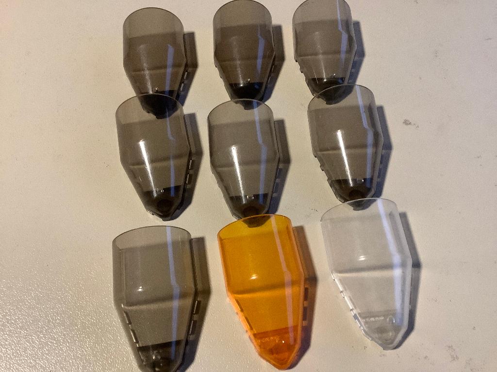 Lego Windscreen 7 x 4 x 2 Round 9 stuks / 325-14, Ophalen of Verzenden, Gebruikt, Losse stenen, Lego