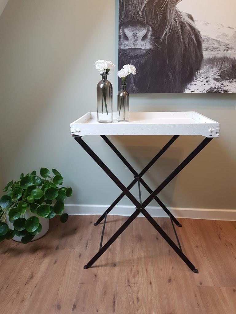 Table d'appoint - hauteur 80 cm/plateau 45x65 cm, Enlèvement, Comme neuf