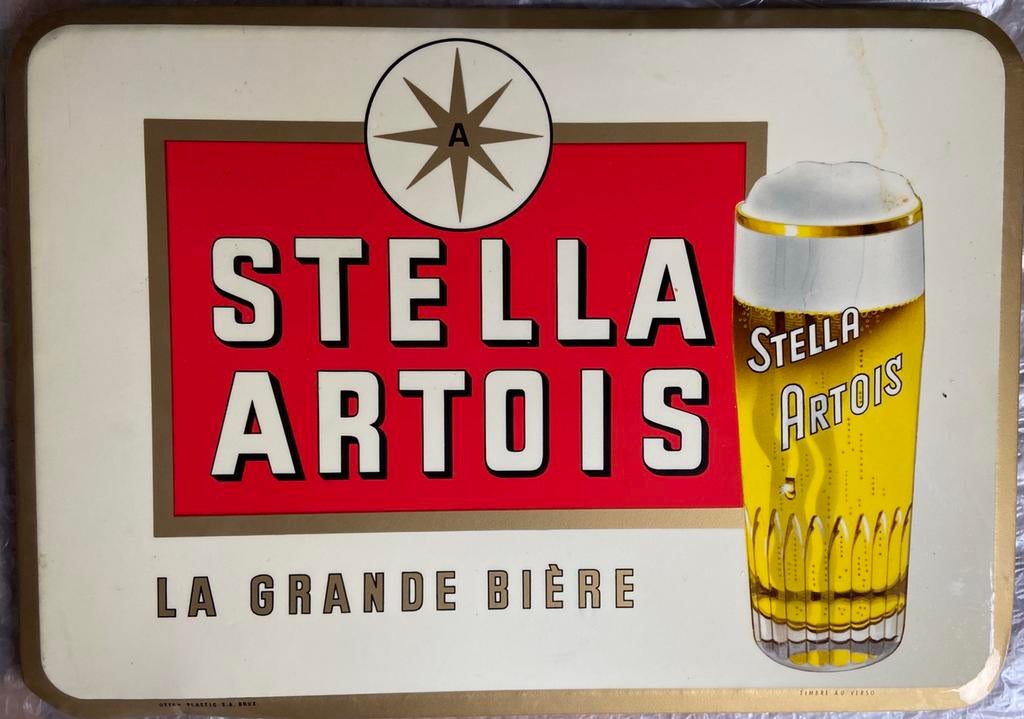 Plaque pub stella artois, Ophalen of Verzenden, Zo goed als nieuw